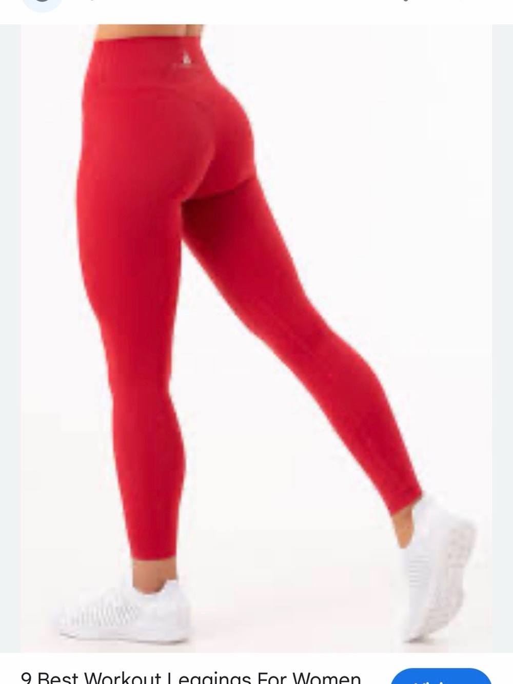 Ryderwear Red High-Waist Women's Leggings
